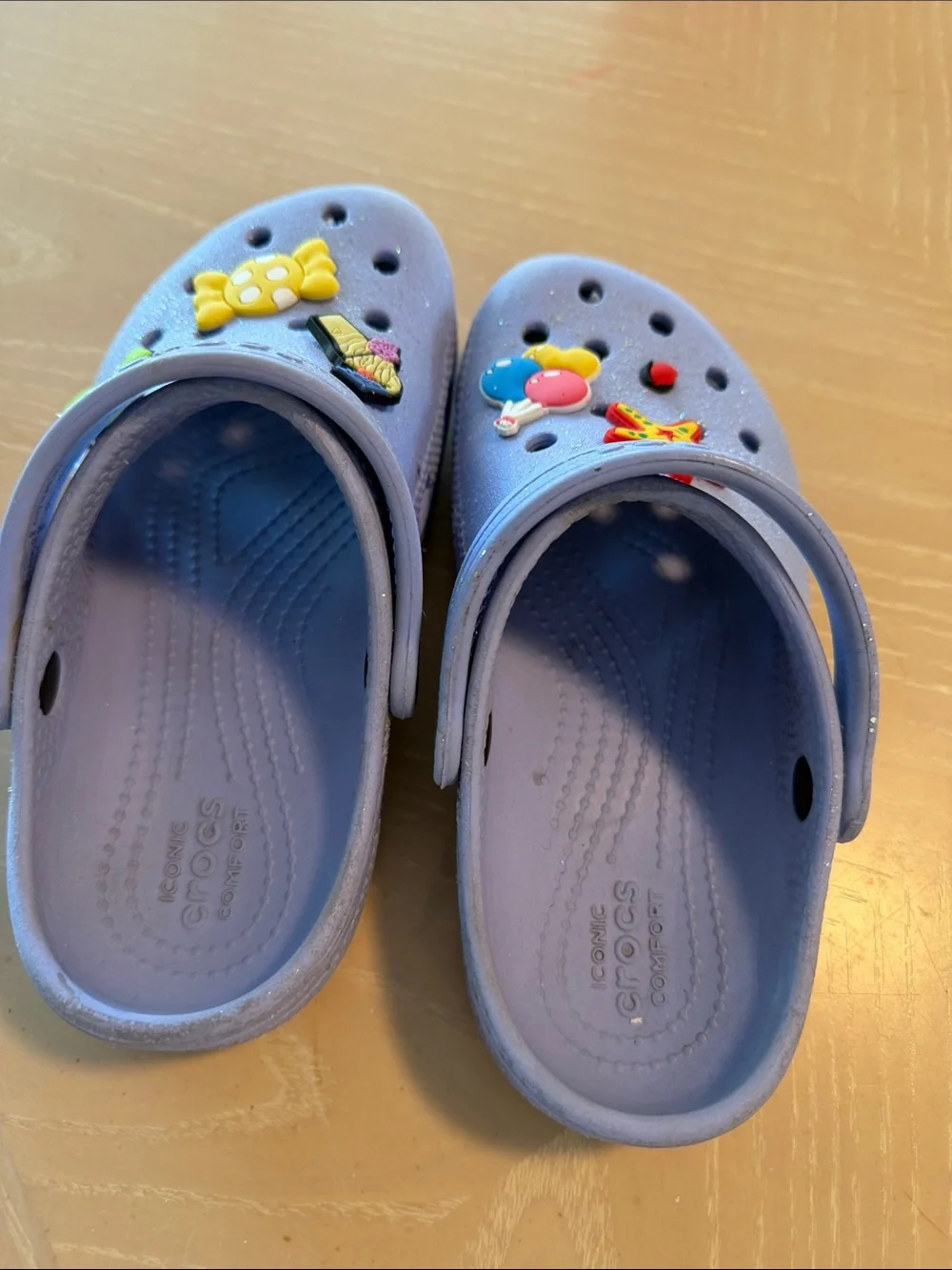 CROCS Kids Light Purple Clog with Colorful Jibbitz